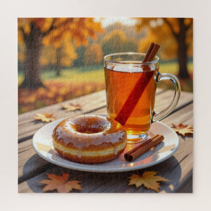 Puzzle Bendiciones de Otoño Sidra y Donut