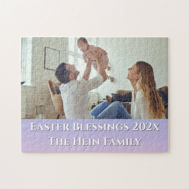 Puzzle Bendiciones de Pascua, foto familiar de pura sangr (Horizontal)