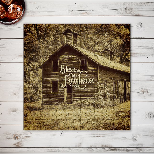Puzzle Bendiciones Este Vintage De Farmhouse (Subido por el creador)
