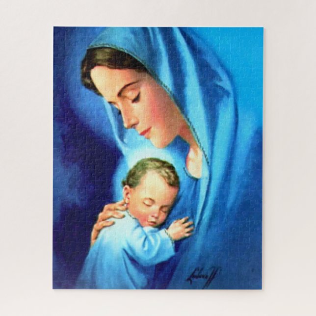 Puzzle Bendita Virgen María con el Niño Jesús (Vertical)
