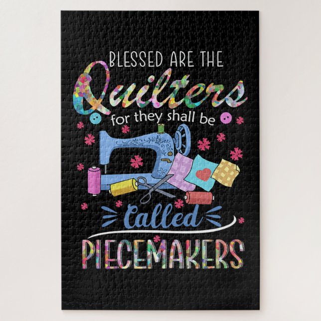 Puzzle Benditas Quilters Piecemakers Aplastando Ideas De  (Vertical)