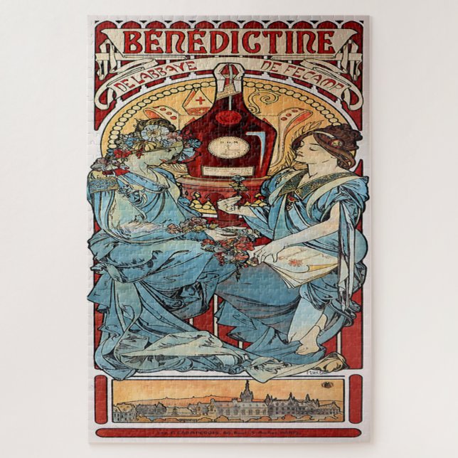 Puzzle Bénédictine por Alphonse Mucha (Vertical)