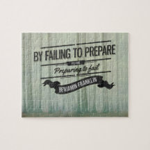 Benjamin Franklin cita Inspiradora "Preparar"