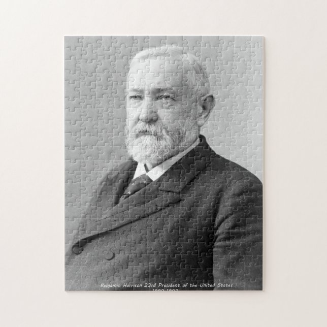 Puzzle Benjamin Harrison 23º Presidente de América. (Vertical)