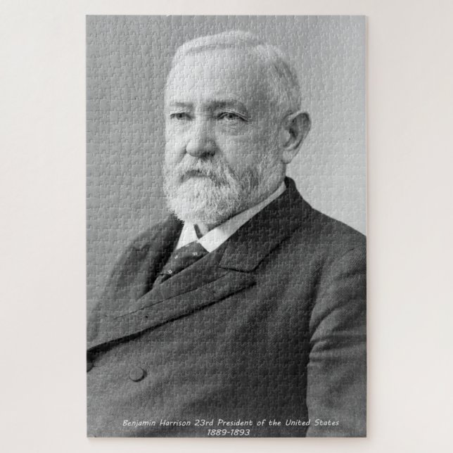Puzzle Benjamin Harrison 23º Presidente de América. (Vertical)