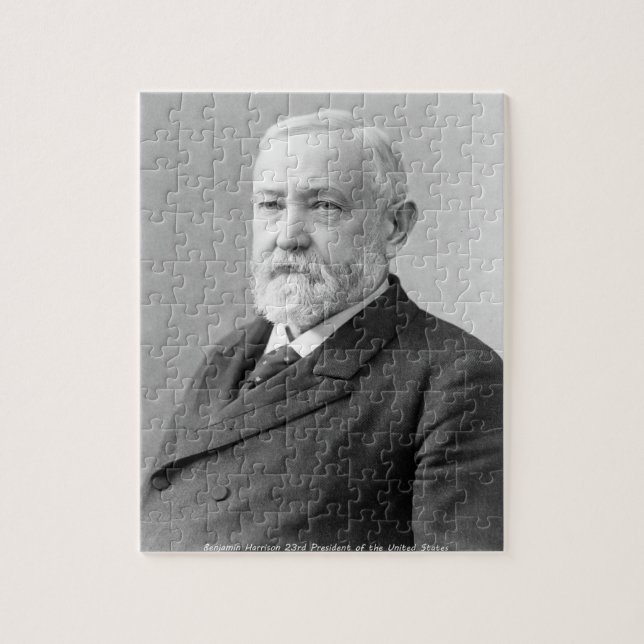 Puzzle Benjamin Harrison 23.ª Presidenta de América. (Vertical)