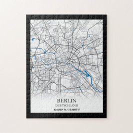 Puzzle Berlín Deutschland Alemania Coordenadas de mapas d