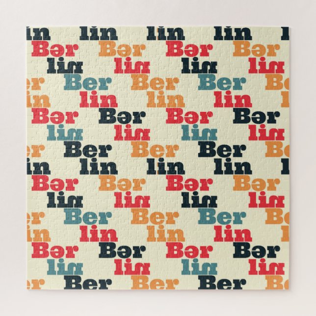 Puzzle Berlin Digital Creative, Print Pattern. (Vertical)