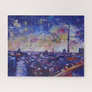 Puzzle Berlín impresionante horizonte nocturno