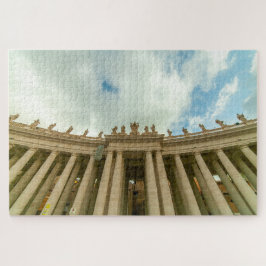 Puzzle Bernini Colonnade S. Peter Basilica, Roma, Italia