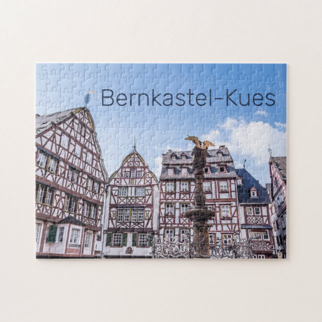 Puzzle Bernkastel-Kues Histórico Facades Alemania Souveni (Horizontal)