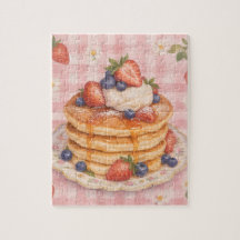 Berry Sweet Stack: Panqueque de Fresa y Arándano