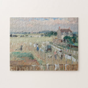 Puzzle Berthe Morisot - Colgando la ropa para secar