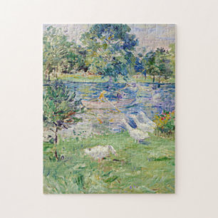 Puzzle Berthe Morisot - Muchacha en un bote con gansos