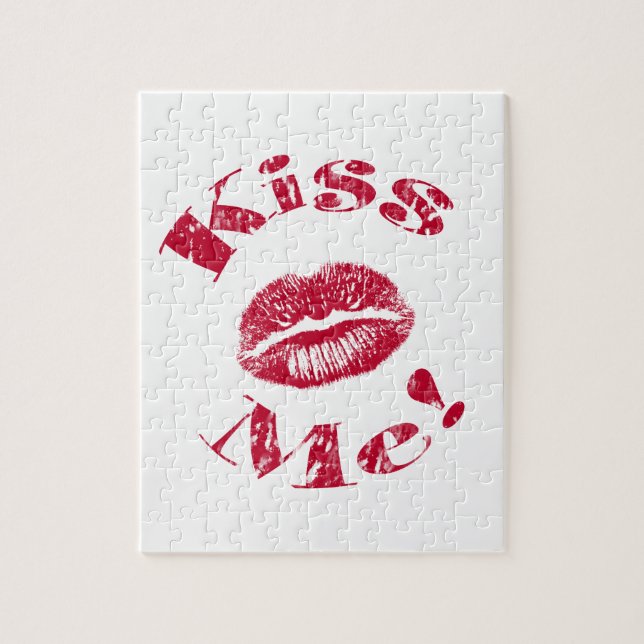 Puzzle ¡Bésame! Labios Rojos (Vertical)