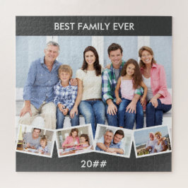Puzzle Best Family Ever ZigZag Photo Collage