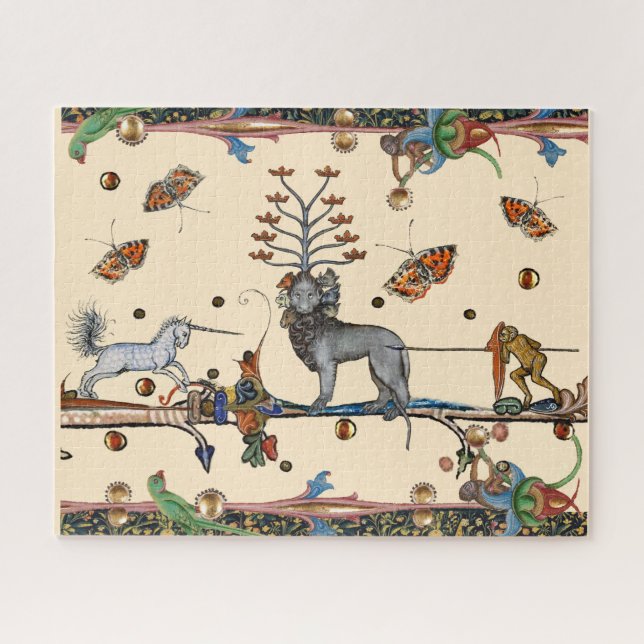 PUZZLE BESTIARIO MEDIEVAL EXTRAÑO, BESTIA APOCALIÍPTICA,  (Horizontal)