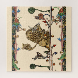 Puzzle BESTIARIO MEDIEVAL HACIENDO MÚSICA MÚSICA Violinis