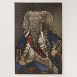 Puzzle Bestias nobles - Poster del elefante de Dandy