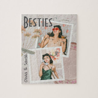 Puzzle Besties mejores amigos nombres personalizados foto