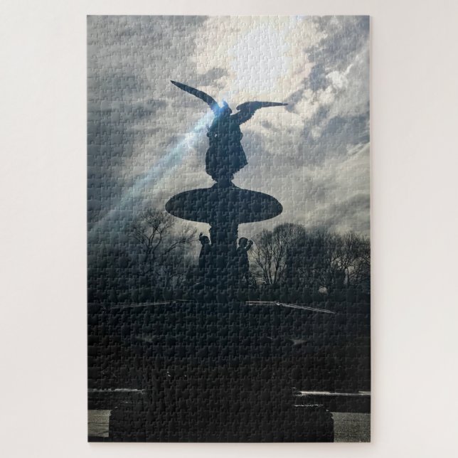 Puzzle Bethesda Fuente Central Park New York City Angel (Vertical)