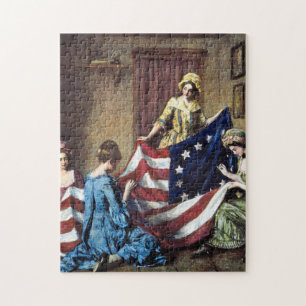 Puzzle Betsy Ross ondea La Bandera Estadounidense