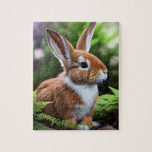 Puzzle "Betsy the Bunny: un dulce deslumbramiento marrón 