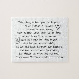 Puzzle Biblia de escritura a mano personalizar versus la 