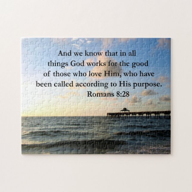 PUZZLE BIBLIA DE RUMANOS 8:28 (Horizontal)