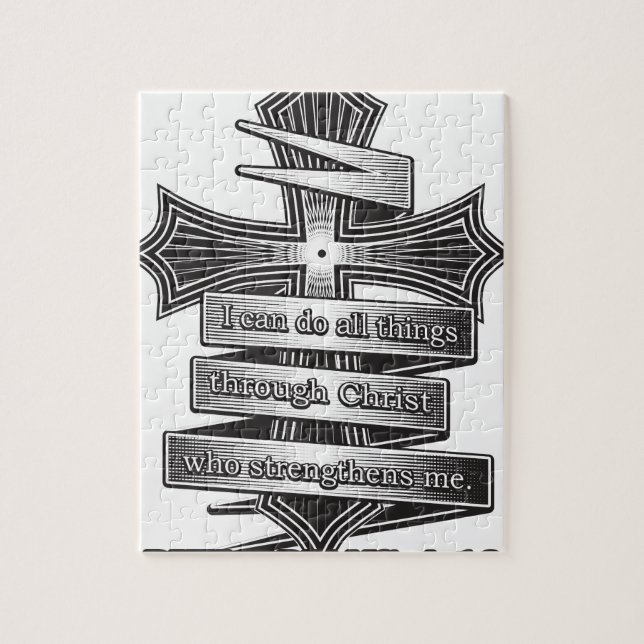 Puzzle Biblia del cristiano del 4:13 de los filipenses de (Vertical)