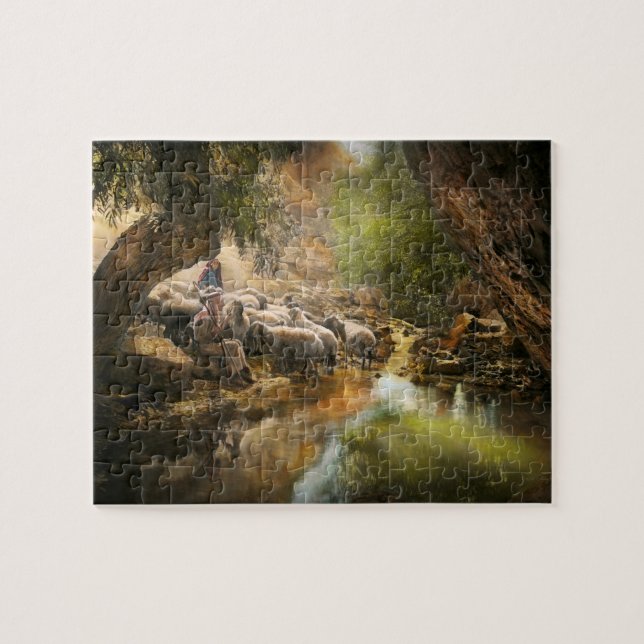 Puzzle Biblia - El Señor es mi pastor - 1910 (Horizontal)