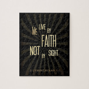 Puzzle Biblia escritural cristiana 2 Corinthians 5:7
