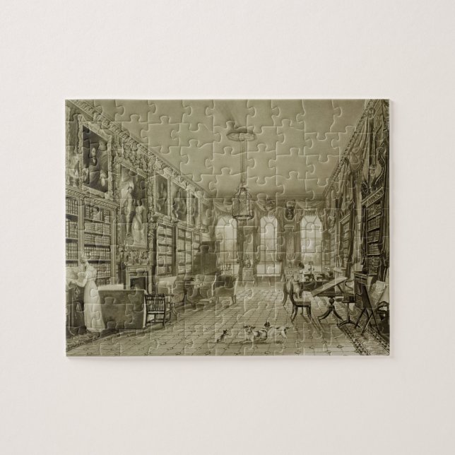 Puzzle Biblioteca como salón, parque de Cassiobury, (Horizontal)