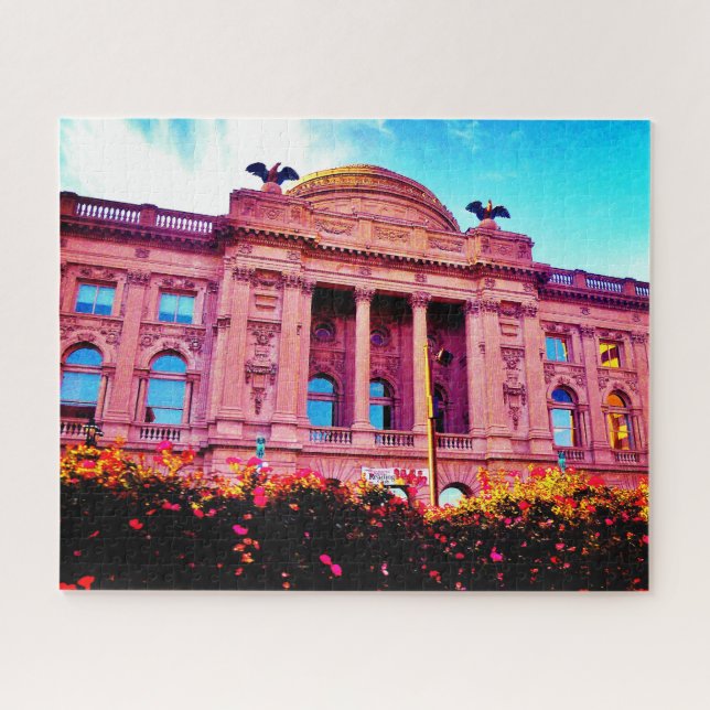 Puzzle Biblioteca en primavera (Horizontal)