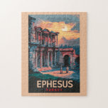 Puzzle Biblioteca Ephesus de Celsus Viajes Vintage<br><div class="desc">Éfeso en un estilo de arte vector. Ephesus es una antigua ciudad de la región del Egeo Central de Turquía,  cerca de la Selçuk moderna. Sus restos excavados reflejan siglos de historia,  desde la Grecia clásica hasta el Imperio Romano.</div>