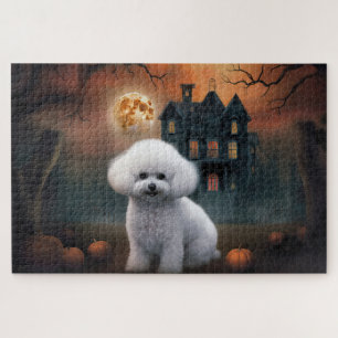 Puzzle Bichon Frise Halloween Scary