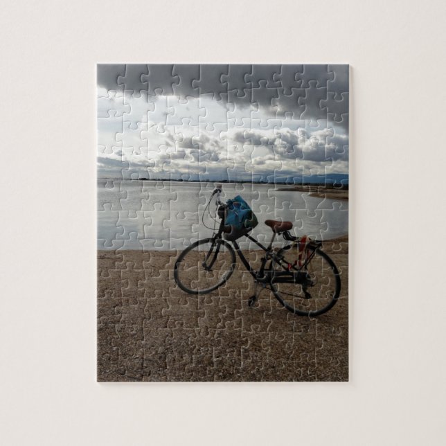 Puzzle Bici en la playa (Vertical)