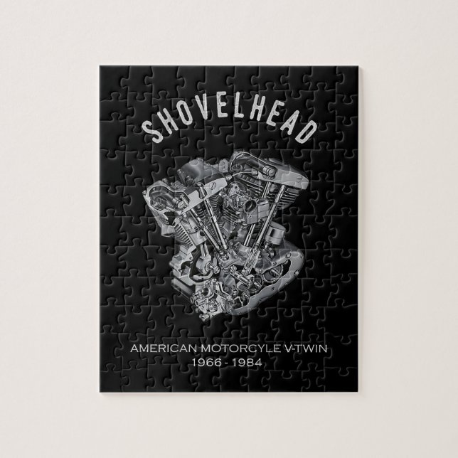 Puzzle Bicicleta de dibujo del motor de la cabeza de la p (Vertical)