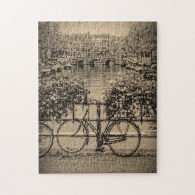 Puzzle Bicicleta en Ámsterdam - 11x14 - 252 pc (Vertical)