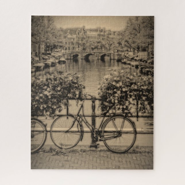 Puzzle Bicicleta en Ámsterdam - 16x20 - 520 pcs (Vertical)