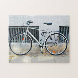 Puzzle Bicicleta gris, Copenhague, Dinamarca