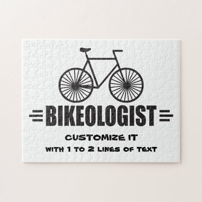 Puzzle Bicicleta personalizada (Horizontal)