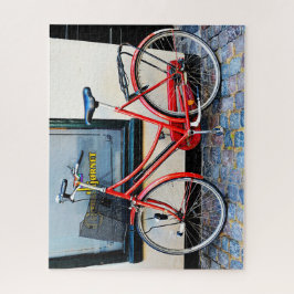 Puzzle Bicicleta Roja, Copenhague, Dinamarca