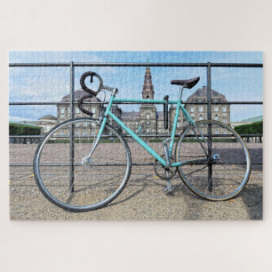 Puzzle Bicicleta verde en el Palacio Christiansborg, Cope