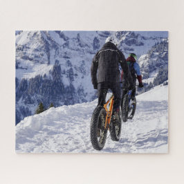 Puzzle Bicicletas de montaña Fatbikes de nieve Ciclismo