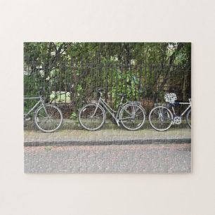 Puzzle Bicicletas Londres Inglaterra Gran Bretaña Fotogra