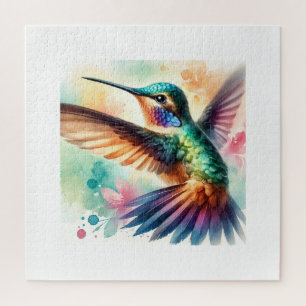 Puzzle Bicolor Hummingbird 250624AREF103 - Watercolor