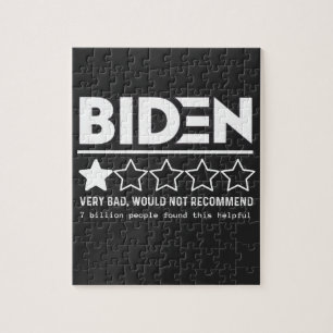 Puzzle Biden Muy Mal No Recomendaría Camiseta