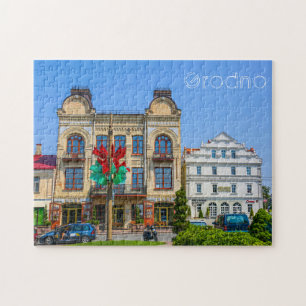 Puzzle Bielorrusia Grodno Old City Architecture People