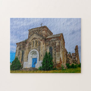 Puzzle Bielorrusia ruina vieja iglesia de Biahoml